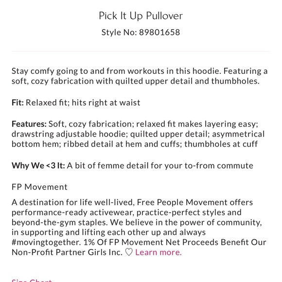 Free People FP Movement Pick it Up Pullover Hoodie in Heather Grey NWOT - Picture 5 of 9